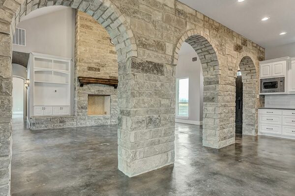 Indoor stone arches